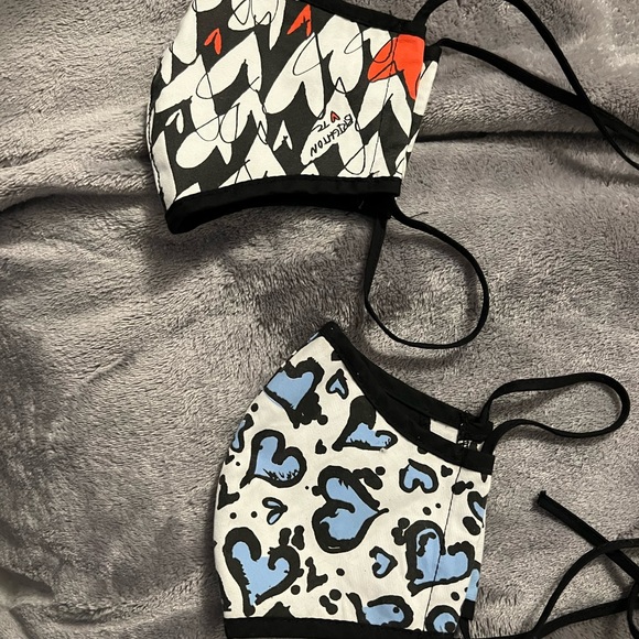 Brighton sweethearts masks (2) W/ Disposable Filter Slot - Picture 2 of 3